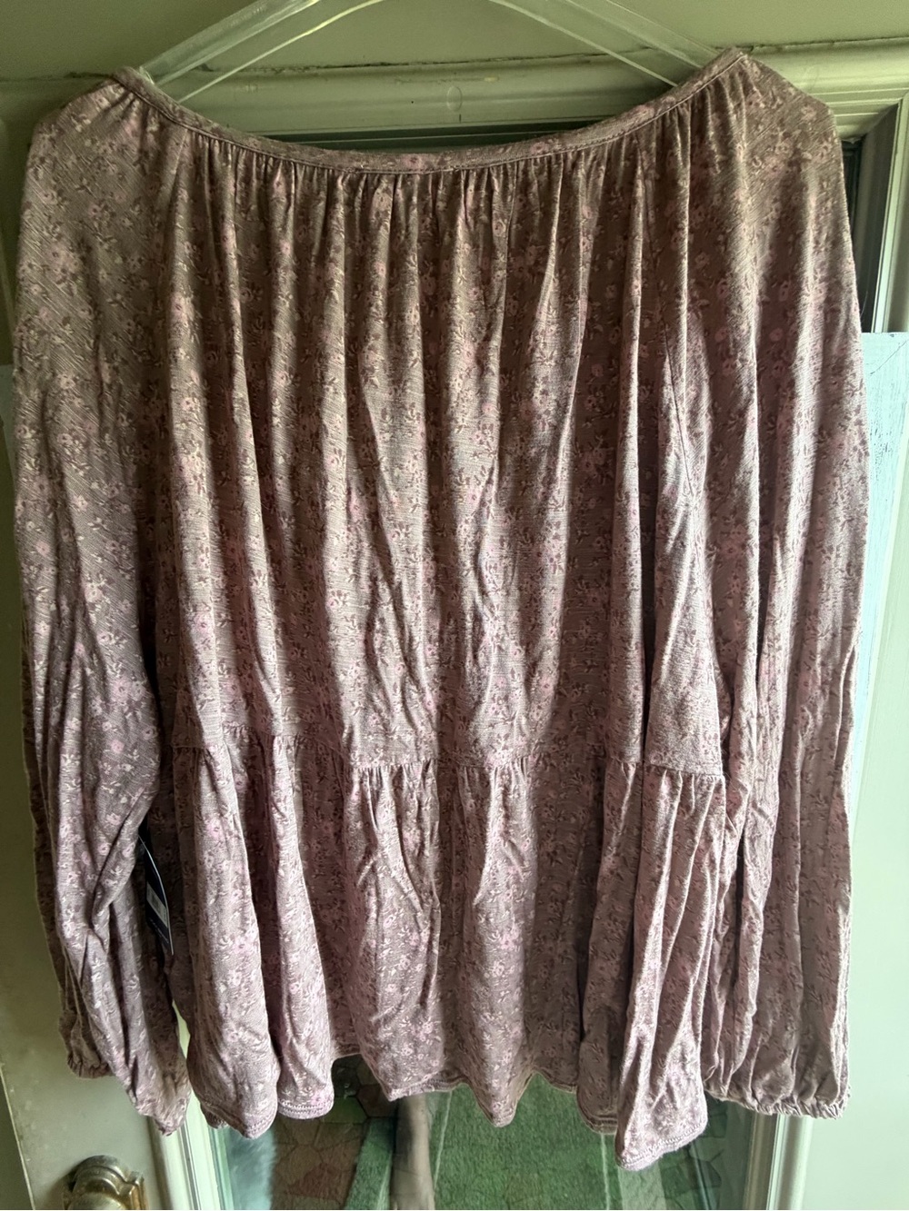 Lucky Brand Dusty Rose Floral Button-Up Blouse - Picture 2 of 3